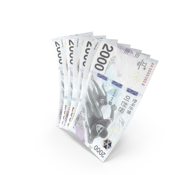 Handful of 2000 Korean Won Winter Olympic Commemorative Banknote Bills PNG & PSD Images Handful of 2000 Korean Won Winter Olympic Commemorative Banknote Bills PNG & PSD Images