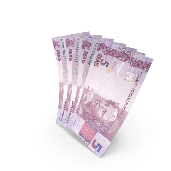 Handful of 5 Brazilian Real Banknote Bills PNG & PSD Images Handful of 5 Brazilian Real Banknote Bills PNG & PSD Images