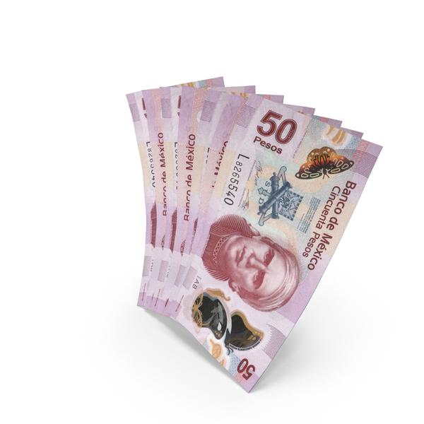 Handful of 50 Mexican Peso Banknote Bills PNG & PSD Images Handful of 50 Mexican Peso Banknote Bills PNG & PSD Images