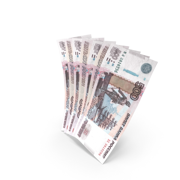 Handful of 500 Russian Ruble Banknote Bills PNG & PSD Images Handful of 500 Russian Ruble Banknote Bills PNG & PSD Images