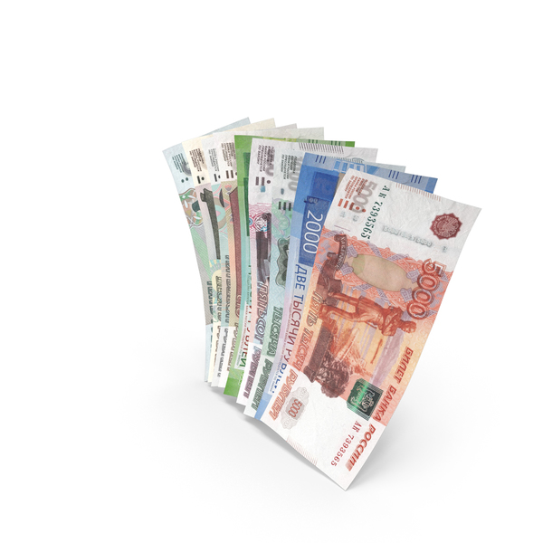 Handful of Russian Ruble Banknote Bills PNG & PSD Images Handful of Russian Ruble Banknote Bills PNG & PSD Images