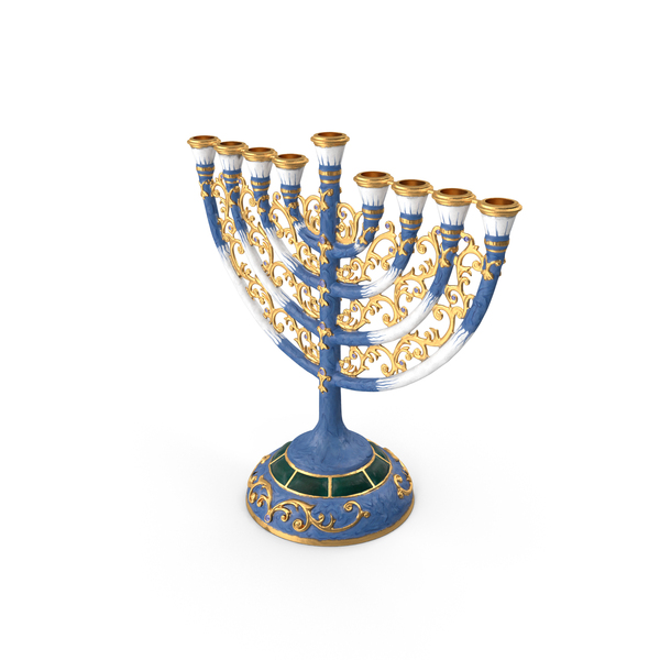 Menorah: Handmade Hanukkah Candlestick PNG & PSD Images