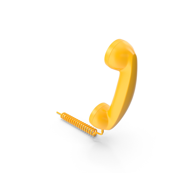 Phone: Handset Yellow PNG & PSD Images Phone: Handset Yellow PNG & PSD Images