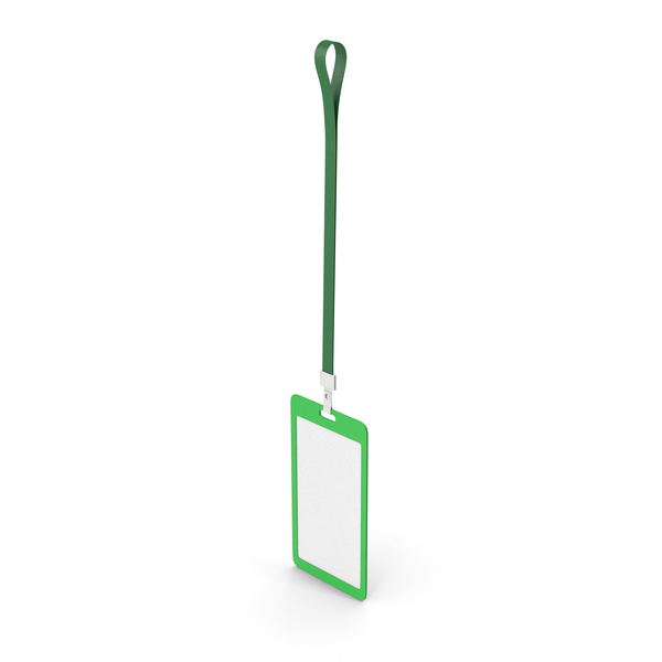 Hanging Green ID Badge PNG & PSD Images Hanging Green ID Badge PNG & PSD Images