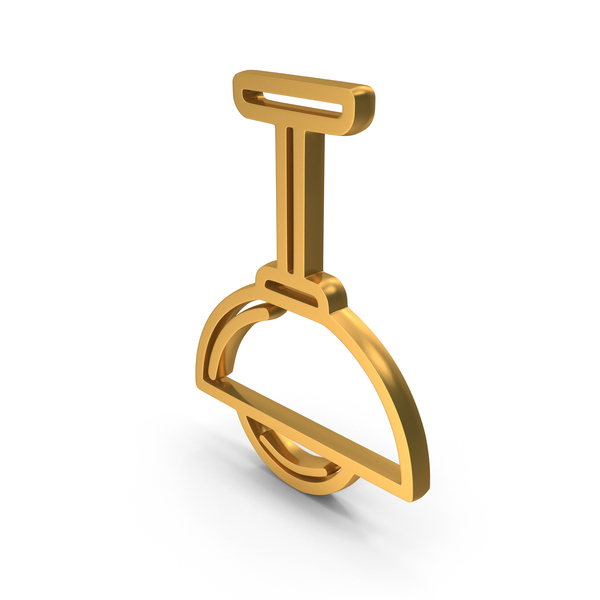 Symbols: Hanging Lamp Icon Gold PNG & PSD Images