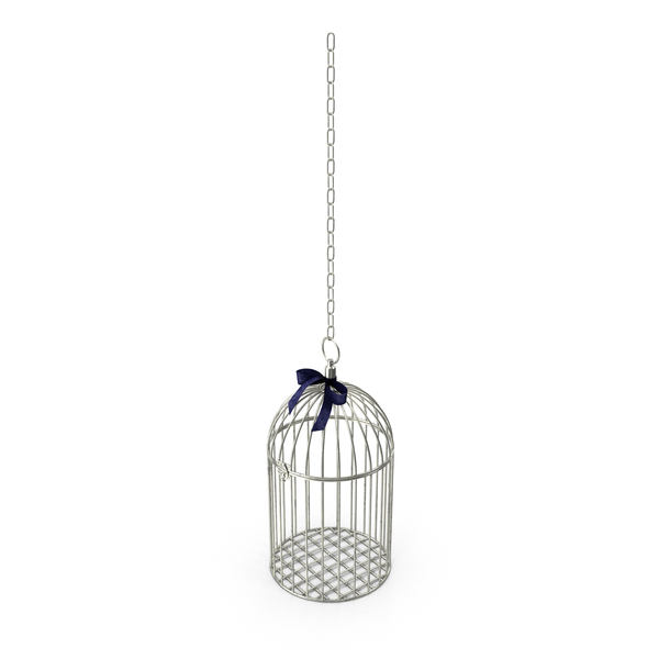 Bird: Hanging Metallic Cage With A Bow PNG & PSD Images Bird: Hanging Metallic Cage With A Bow PNG & PSD Images