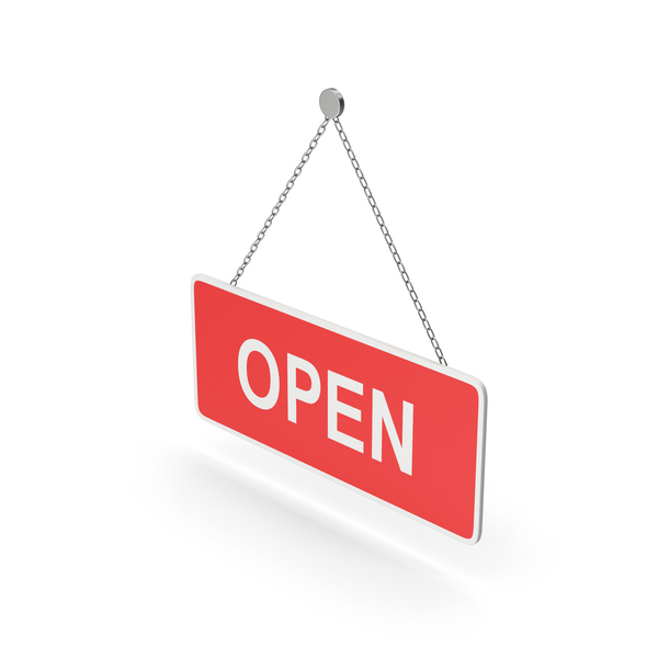 Hanging Open Sign Red PNG & PSD Images Hanging Open Sign Red PNG & PSD Images