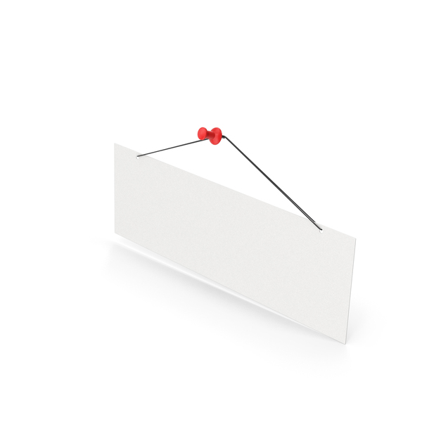 Sign: Hanging Paper And Push Pin PNG & PSD Images Sign: Hanging Paper And Push Pin PNG & PSD Images