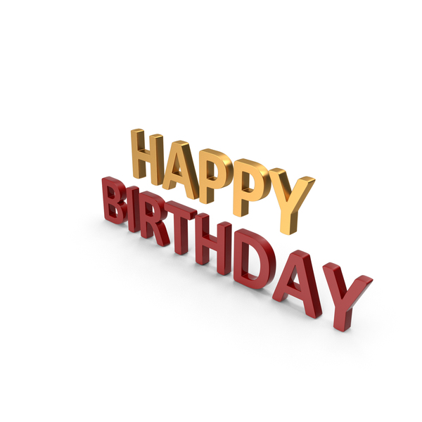 Happy Birthday Symbol Gold and Red PNG Images & PSDs for Download ...