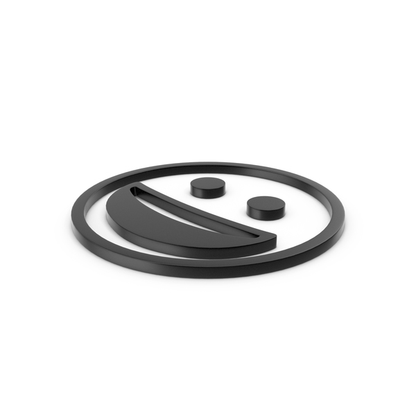 Smiley Face: Happy Black Icon PNG & PSD Images