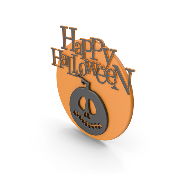 Banner: Happy Halloween Symbol with Orange Moon and Pumpkin PNG & PSD Images Banner: Happy Halloween Symbol with Orange Moon and Pumpkin PNG & PSD Images