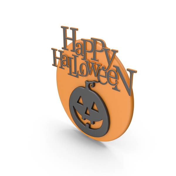 Banner: Happy Halloween Symbol with Orange Moon and Pumpkin PNG & PSD Images Banner: Happy Halloween Symbol with Orange Moon and Pumpkin PNG & PSD Images