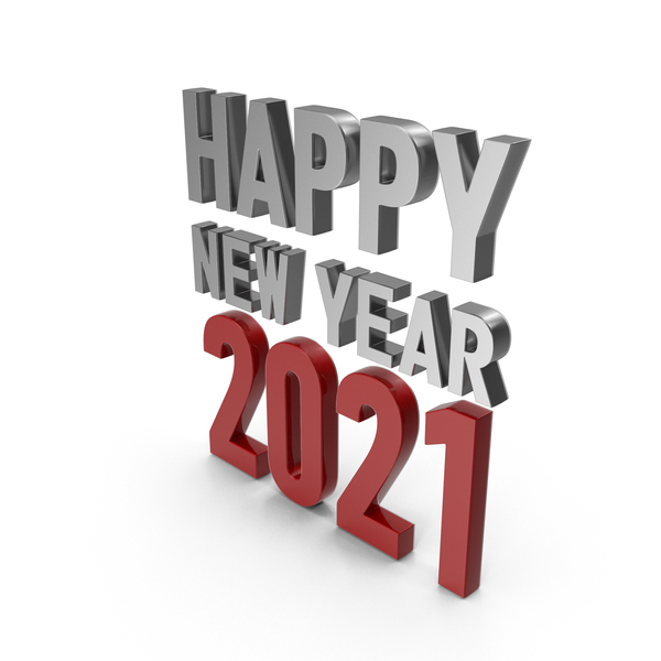 Year's Letters: Happy New Year 2021 Symbol Silver and Red PNG & PSD Images Year's Letters: Happy New Year 2021 Symbol Silver and Red PNG & PSD Images