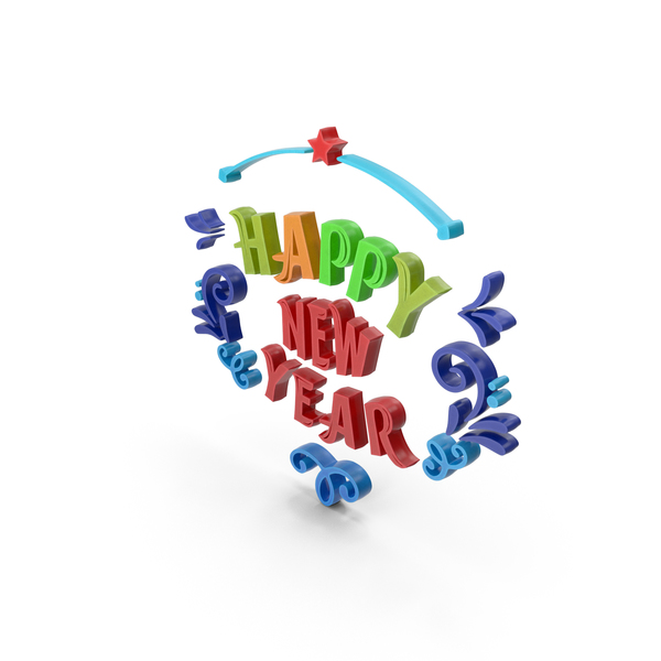Year's Letters: Happy New Year F2 PNG & PSD Images Year's Letters: Happy New Year F2 PNG & PSD Images