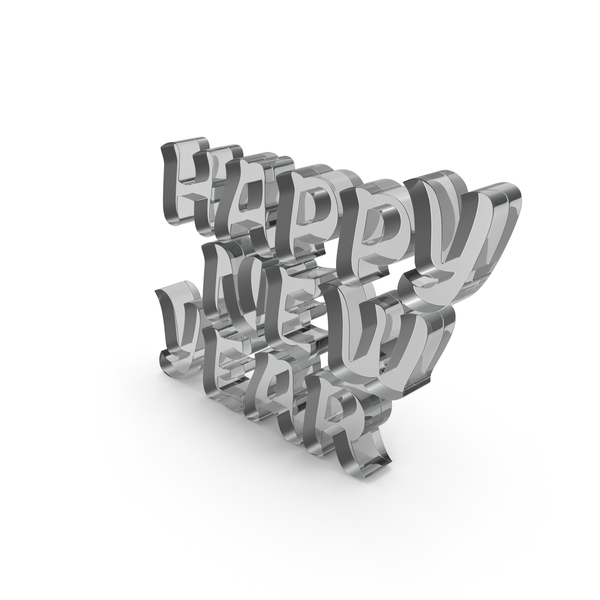 Year's Letters: Happy New Year Glass PNG & PSD Images Year's Letters: Happy New Year Glass PNG & PSD Images