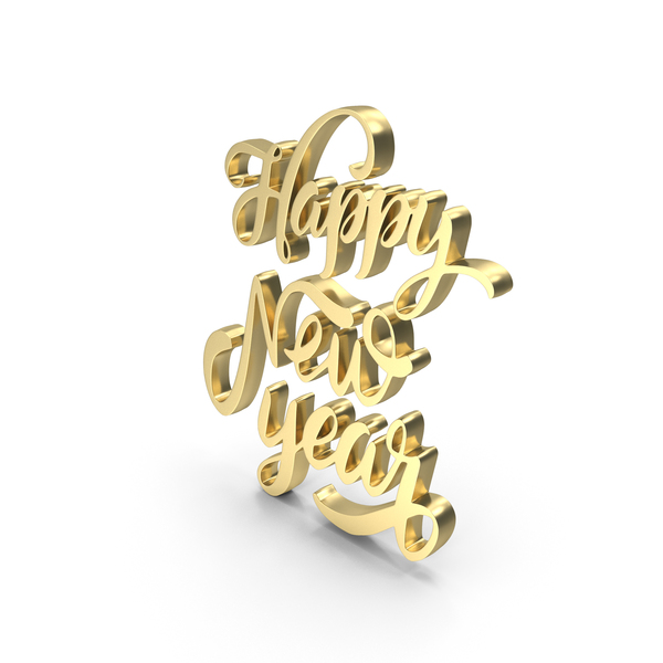 Year's Letters: Happy New Year Happy New Year Gold PNG & PSD Images Year's Letters: Happy New Year Happy New Year Gold PNG & PSD Images