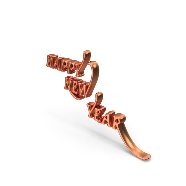 Year's Letters: Happy New Year Style PNG & PSD Images