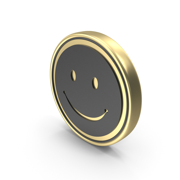 Happy Smiley Emoji Face Coin Gold PNG Images & PSDs for Download ...