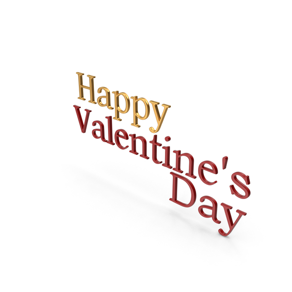 Symbols: Happy Valentine's day Gold and Red PNG & PSD Images Symbols: Happy Valentine's day Gold and Red PNG & PSD Images