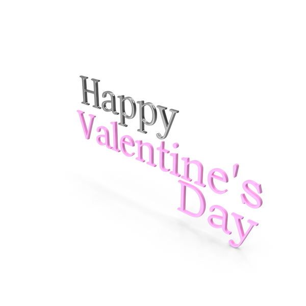 Symbols: Happy Valentine's Day Symbol Silver and Pink PNG & PSD Images Symbols: Happy Valentine's Day Symbol Silver and Pink PNG & PSD Images