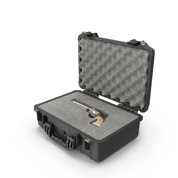 Weapon: Hard Gun Case with Classic Revolver Black PNG & PSD Images
