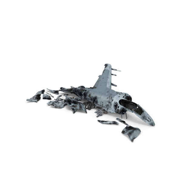 战斗机：Harrier II销毁了PNG和PSD图像