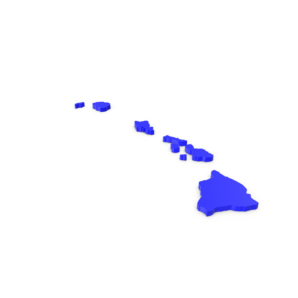 State: Hawaii Counties Map PNG & PSD Images