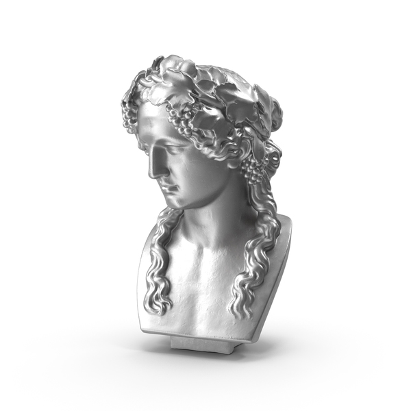 Bust: Head of Bacchus Metal PNG & PSD Images Bust: Head of Bacchus Metal PNG & PSD Images