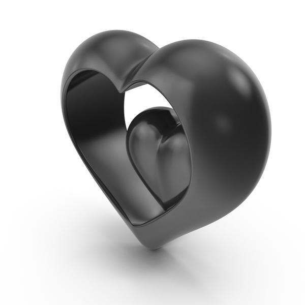 Heart Shaped Candy: Heart Black PNG & PSD Images