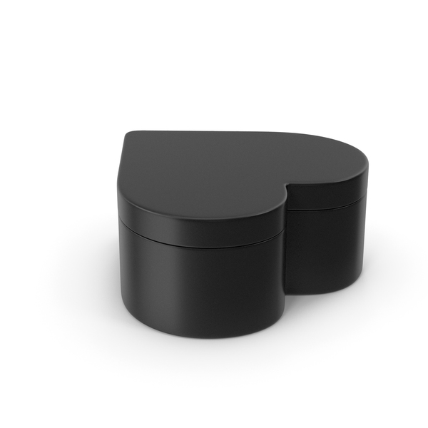 Shaped: Heart Box Black PNG & PSD Images
