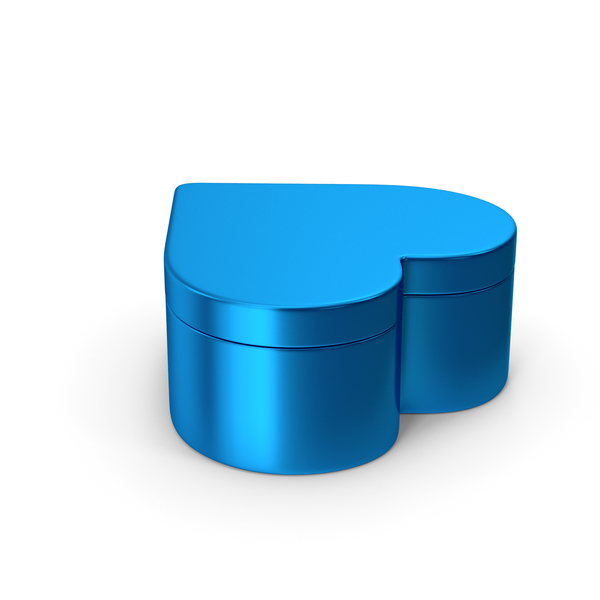 Shaped: Heart Box Blue PNG & PSD Images Shaped: Heart Box Blue PNG & PSD Images
