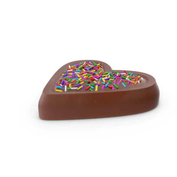 Heart Chocolate Candy with Colored Pops PNG & PSD Images Heart Chocolate Candy with Colored Pops PNG & PSD Images