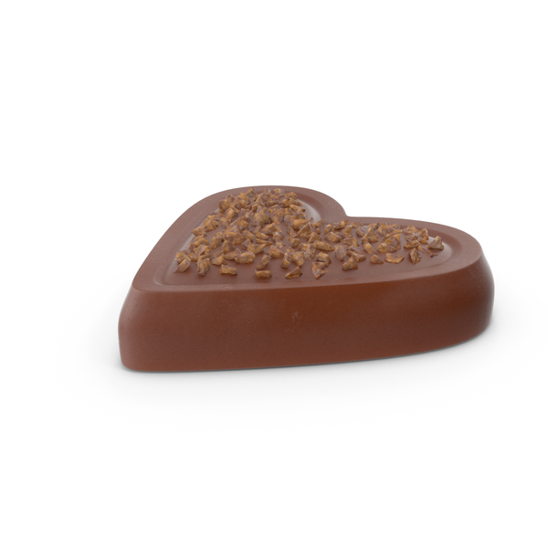 Heart Chocolate Candy with Nuts PNG & PSD Images Heart Chocolate Candy with Nuts PNG & PSD Images
