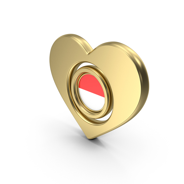 Symbols: Heart Circular Icon Flag of Indonesia PNG & PSD Images