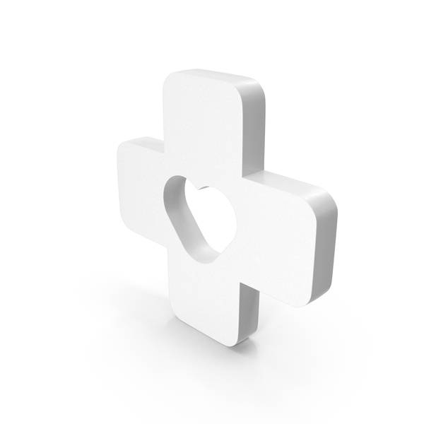 Symbols: Heart Frame In Medical Cross Icon PNG & PSD Images