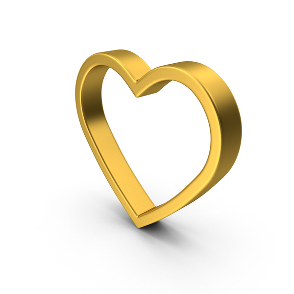 Heart Gold PNG Images & PSDs for Download | PixelSquid - S119841183