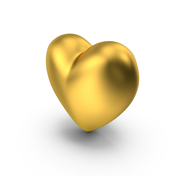 Heart Gold PNG Images & PSDs for Download | PixelSquid - S12046291F