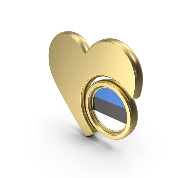 Heart Icon Flag of Estonia PNG & PSD Images