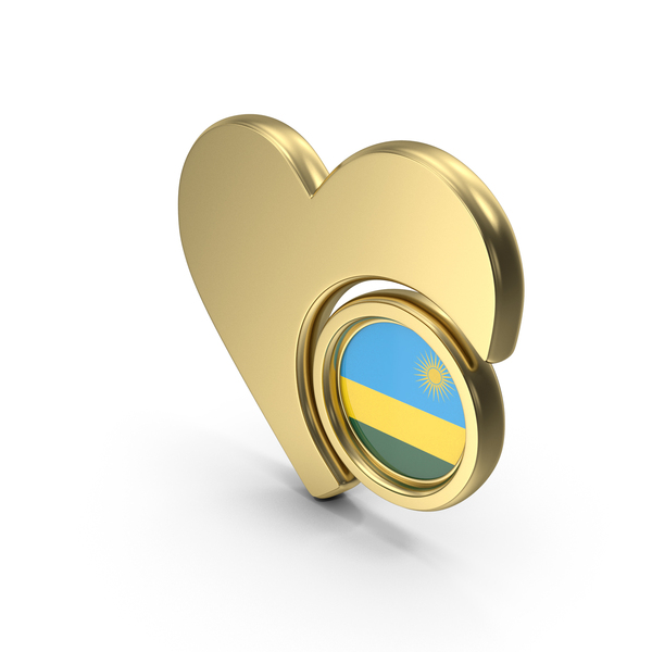 Heart Icon Flag of Rwanda PNG & PSD Images