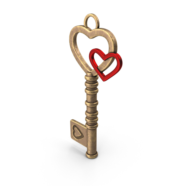 Heart key PNG & PSD Images