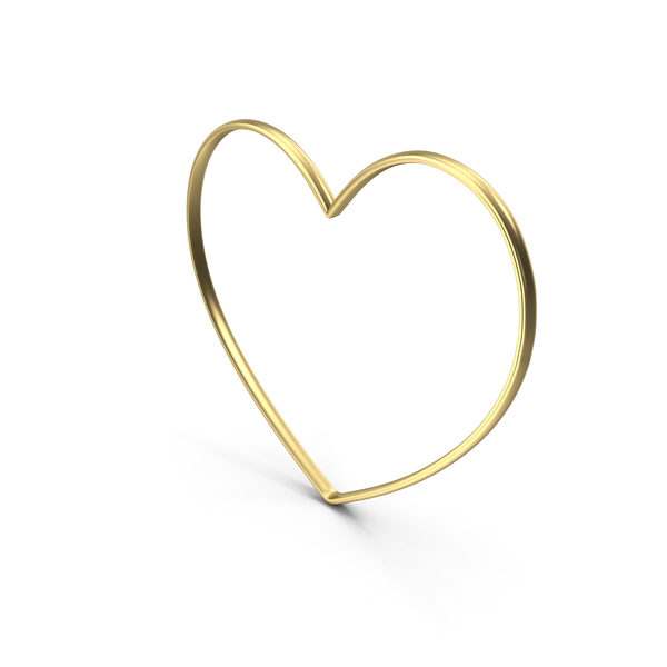 Heart Love Frame Gold PNG Images & PSDs for Download | PixelSquid ...