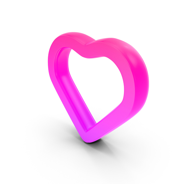 Symbols: Heart Outline Symbol PNG & PSD Images