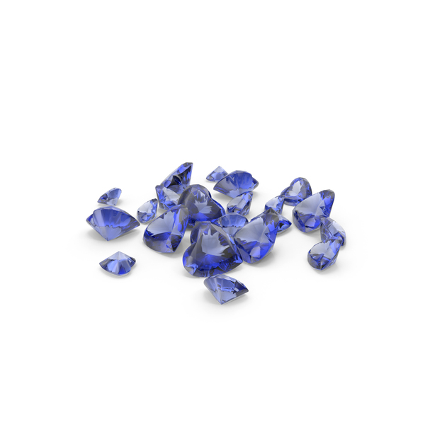 Sapphire: Heart Shape Blue Sapphires PNG & PSD Images