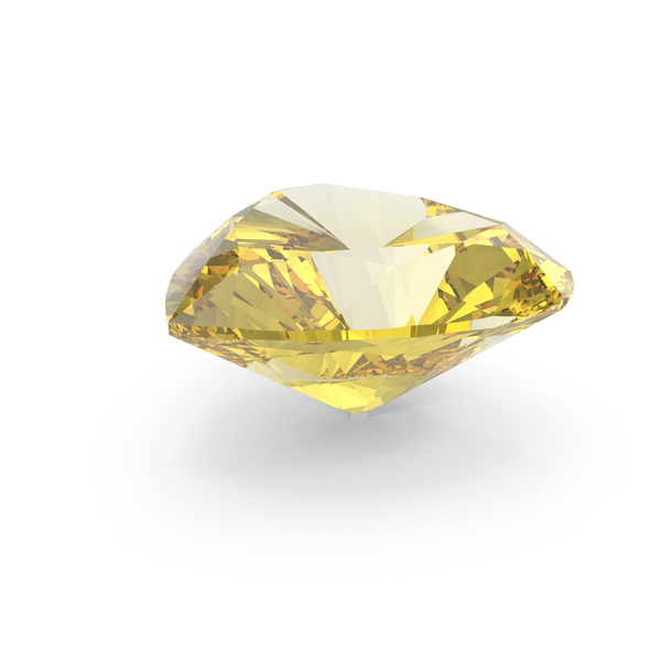 Diamond Ring: Heart Shape Cut Yellow Sapphire PNG & PSD Images