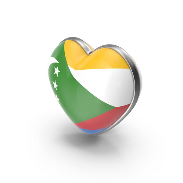 Symbols: Heart Shape Flag of Comoros PNG & PSD Images Symbols: Heart Shape Flag of Comoros PNG & PSD Images