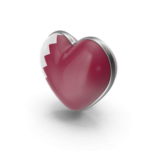 Heart Shape Flag of Qatar PNG & PSD Images Heart Shape Flag of Qatar PNG & PSD Images