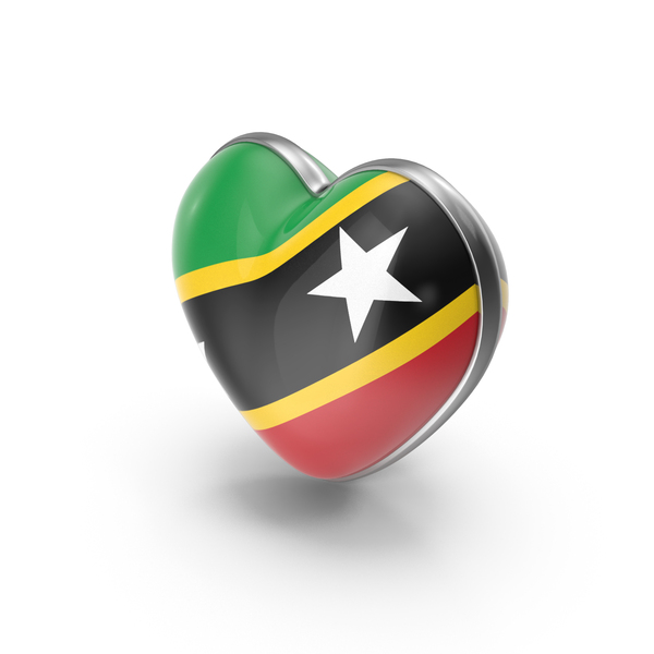 Symbols: Heart Shape Flag of Saint Kitts and Nevis PNG & PSD Images Symbols: Heart Shape Flag of Saint Kitts and Nevis PNG & PSD Images
