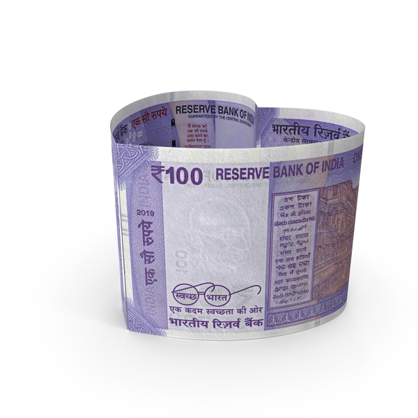Currency: Heart Shape Indian 100 Rupees Note PNG & PSD Images