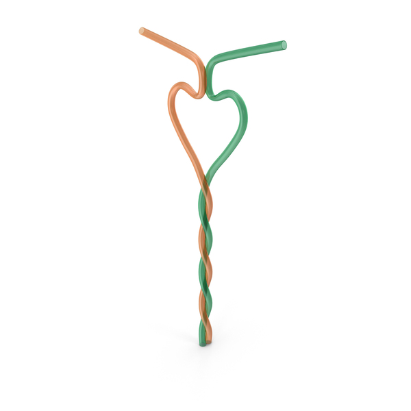Heart Shaped Plastic Couple Straw PNG & PSD Images Heart Shaped Plastic Couple Straw PNG & PSD Images