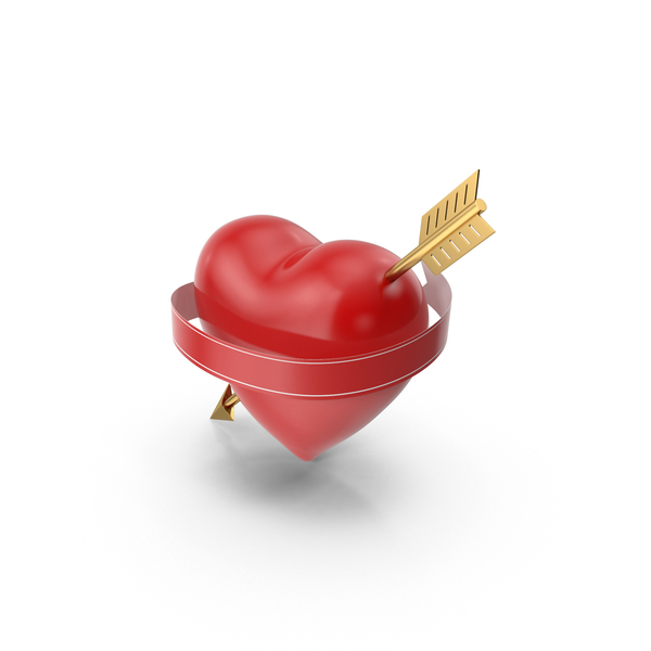 Shape: Heart With Arrow and Banner PNG & PSD Images Shape: Heart With Arrow and Banner PNG & PSD Images